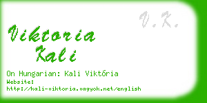 viktoria kali business card